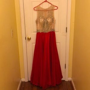 Red Aspeed Prom Dress